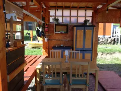 Grundriss der Unterkunft Zurück zur Natur - Urlaub im Zirkuswagen, Sommeratelier oder Schindelwagen