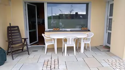 Ein Balkon oder eine Terrasse in der Unterkunft Magnolia FeWo Rheinbrohl
