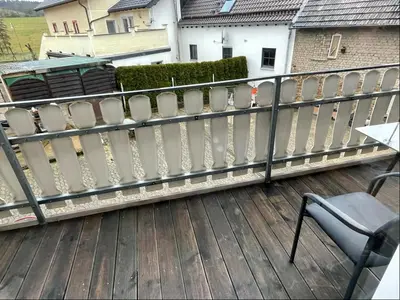 Ein Balkon oder eine Terrasse in der Unterkunft Relaxen am Ring Fewo 1