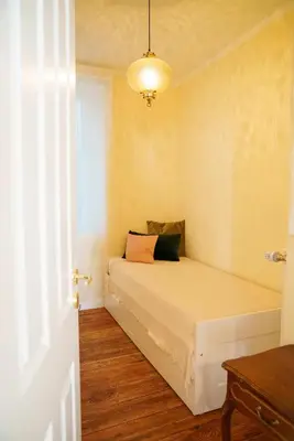 Ein Bett oder Betten in einem Zimmer der Unterkunft Grünberg House