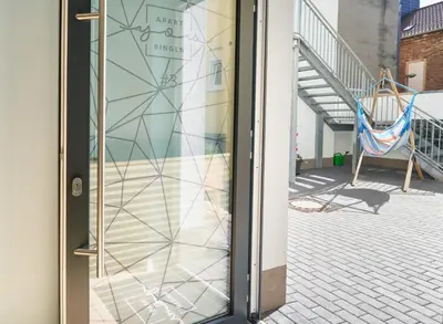 Grundriss der Unterkunft Design Apartment mit kostenfreiem Garagen Parkplatz im Zentrum