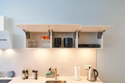 Küche/Küchenzeile in der Unterkunft Design Apartment mit kostenfreiem Garagen Parkplatz im Zentrum