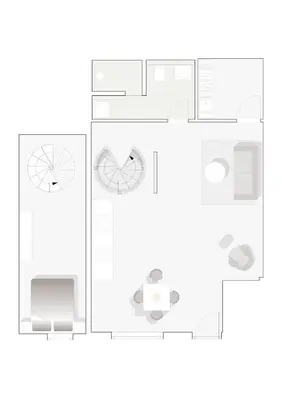 Grundriss der Unterkunft Design Apartment mit kostenfreiem Garagen Parkplatz im Zentrum