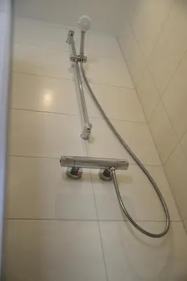 Ein Badezimmer in der Unterkunft Ferienwohnung Die Alte Schule