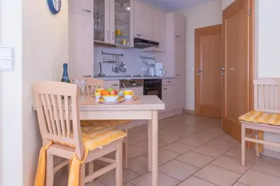 Küche/Küchenzeile in der Unterkunft Ferienwohnung 4 Am Petersberg