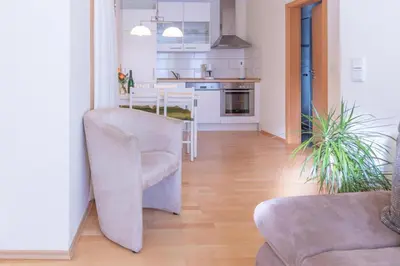 Küche/Küchenzeile in der Unterkunft Ferienwohnung 3 Am Petersberg