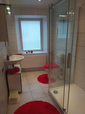 Ein Badezimmer in der Unterkunft Ferienwohnung an der Ruwer, Trier