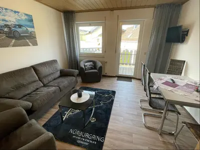 Ein Sitzbereich in der Unterkunft Relaxen am Ring Fewo 2