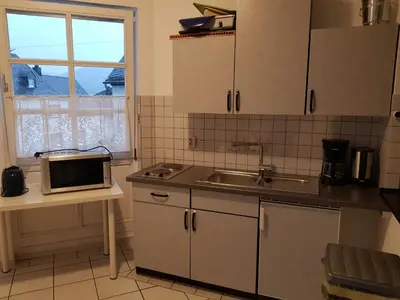 Küche/Küchenzeile in der Unterkunft Gästehaus Vinum