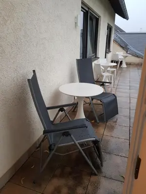 Ein Balkon oder eine Terrasse in der Unterkunft Gästehaus Vinum