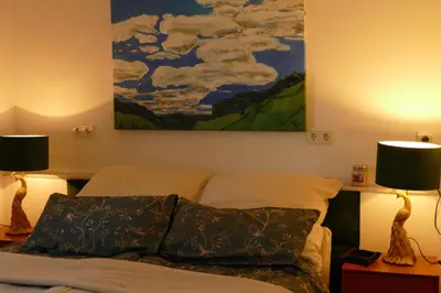 Ein Bett oder Betten in einem Zimmer der Unterkunft Ines