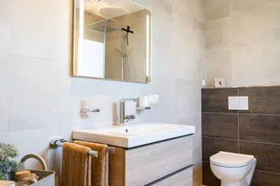 Ein Badezimmer in der Unterkunft Weinrebe