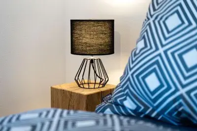 Ein Bett oder Betten in einem Zimmer der Unterkunft Weinrebe