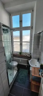 Ein Badezimmer in der Unterkunft Ferienwohnung Zum Zollkran