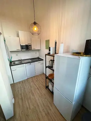 Küche/Küchenzeile in der Unterkunft Ferienwohnung Zum Zollkran