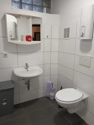 Ein Badezimmer in der Unterkunft Appartement 45 qm mit Bad an der Mosel - Nähe Koblenz