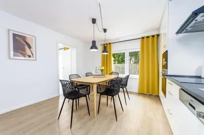 Küche/Küchenzeile in der Unterkunft VonMos Panorama Apartments