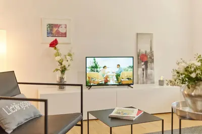 TV/Unterhaltungsangebot in der Unterkunft Ferienwohnung Hasport