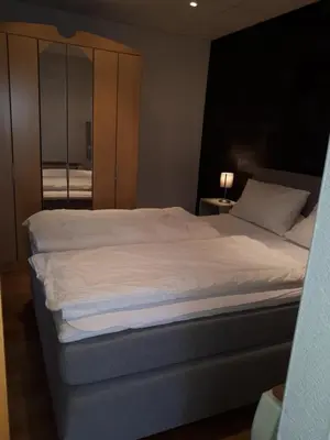 Ein Bett oder Betten in einem Zimmer der Unterkunft Haus Rosi Einliegerwohnung