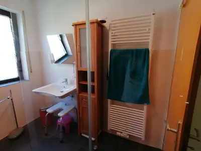 Ein Badezimmer in der Unterkunft Rainer´s Rheinblick