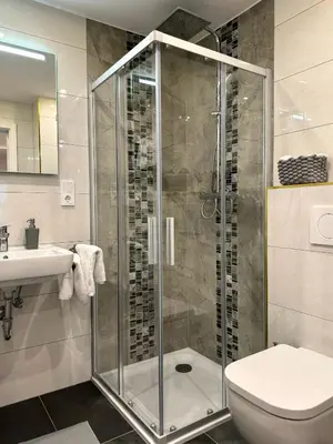Ein Badezimmer in der Unterkunft Hotel zum Rittersprung