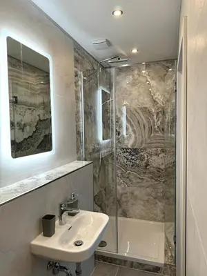 Ein Badezimmer in der Unterkunft Hotel zum Rittersprung