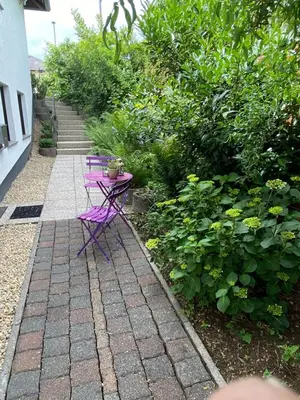 Ein Garten an der Unterkunft Ferienwohnung 