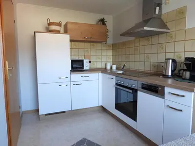 Küche/Küchenzeile in der Unterkunft Ferienwohnung 