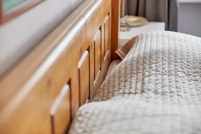 Ein Bett oder Betten in einem Zimmer der Unterkunft Berntraube
