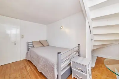 Ein Bett oder Betten in einem Zimmer der Unterkunft Berntraube
