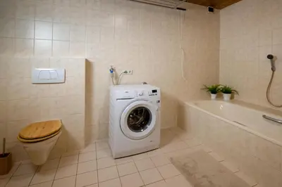 Ein Badezimmer in der Unterkunft FeWo Oasis