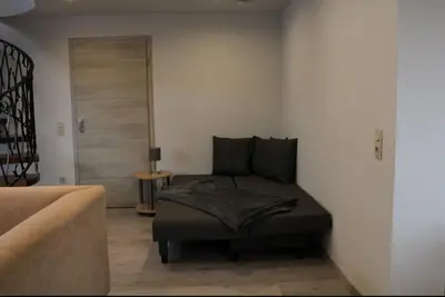 Ein Sitzbereich in der Unterkunft Haus Herrloch