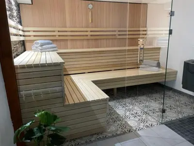 Ein Bett oder Betten in einem Zimmer der Unterkunft Ferienhaus Endertsesel