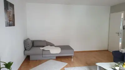 Ein Sitzbereich in der Unterkunft Ferienwohnung Pees
