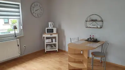 Küche/Küchenzeile in der Unterkunft Ferienwohnung Pees