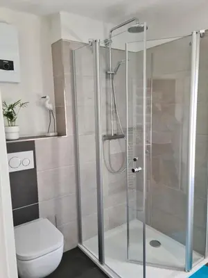 Ein Badezimmer in der Unterkunft Ferienwohnung Pees
