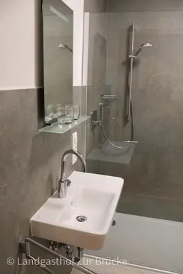 Ein Badezimmer in der Unterkunft Aparthotel Layblick