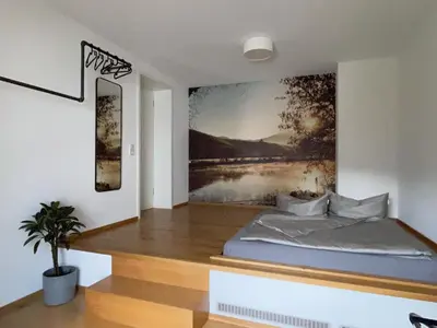 Ein Bett oder Betten in einem Zimmer der Unterkunft Weinloft 