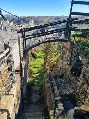 Ein allgemeiner Bergblick oder ein Berglick von der Ferienwohnung aus
