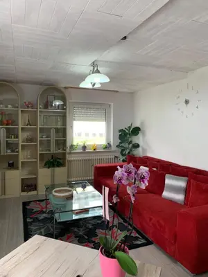 Ein Sitzbereich in der Unterkunft Birgeler Home