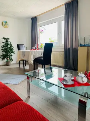 Ein Sitzbereich in der Unterkunft Birgeler Home