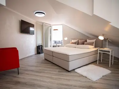 Ein Bett oder Betten in einem Zimmer der Unterkunft Ferienhaus Kaimt Zell