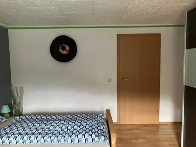 Ein Bett oder Betten in einem Zimmer der Unterkunft Ferienwohnung Le