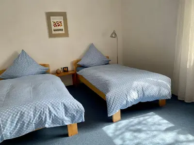 Ein Bett oder Betten in einem Zimmer der Unterkunft Moselglück