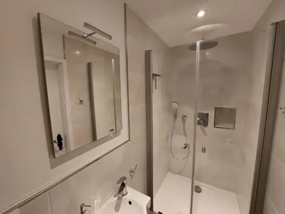 Ein Badezimmer in der Unterkunft Ferienwohnung Koblenz Goldgrube