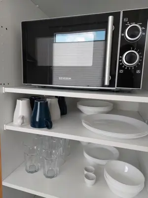 Küche/Küchenzeile in der Unterkunft Ferienwohnung Koblenz Goldgrube