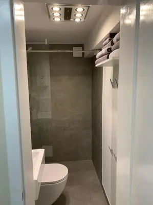 Ein Badezimmer in der Unterkunft Ruhiges Business-Studio I Nähe WHU I WLAN