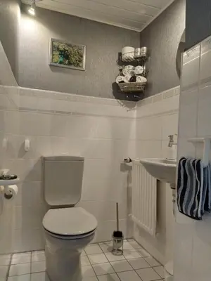 Ein Badezimmer in der Unterkunft Ferienhaus Treis