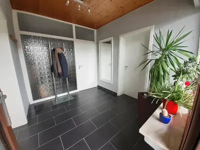 Ein Badezimmer in der Unterkunft Ferienwohnung Terrasse Parkplatz WallBox Nürburgring
