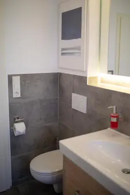 Ein Badezimmer in der Unterkunft Rieslingresidenz